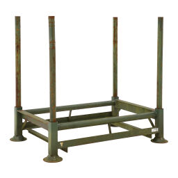 Tyre storage mobile storage rack stanchions included used.  L: 1450, W: 985, H: 1300 (mm). Article code: 98-1325GB-SET