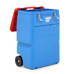 verfahrbare Auffangwanne Auffangwanne Umweltcontainer für gefährliche Stoffe Inhalt (Ltr):  250 Liter.  L: 600, B: 600, H: 890 (mm). Artikelcode: 40-7805