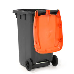 Plastic waste container Waste and cleaning mini container with hinging lid.  L: 725, W: 580, H: 1080 (mm). Article code: 99-447-240-E
