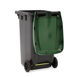 Plastic waste container Waste and cleaning mini container with hinging lid.  L: 725, W: 580, H: 1080 (mm). Article code: 99-447-240-N