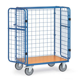 Furniture roll container Roll cage package trolley front walls , 1 long side + wing doors closed Version:  front walls , 1 long side + wing doors closed.  L: 1170, W: 730, H: 1550 (mm). Article code: 858482-3