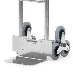 Aluminium handtruck fetra stairway hand truck 2 star shaped wheel sets