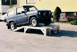 acces ramps access ramp loading dock fixed construction Custom built Height difference:  50 - 80 cm.  L: 2830, W: 400, H: 600 (mm). Article code: 8614001101