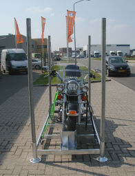Rungenpaletten mobiles Gestell für Motorräder