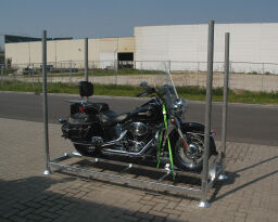 Rungenpaletten mobiles Gestell für Motorräder