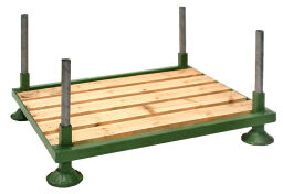 Stacking rack mobile storage rack suitable for stanchions 42.4