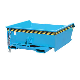 Automatic tilting automatic tilting container low construction height