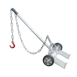 Rollers/lifters/transport rollers two-wheeled pallet picker fixed construction.  L: 1170, W: 610,  (mm). Article code: 40PZ-V