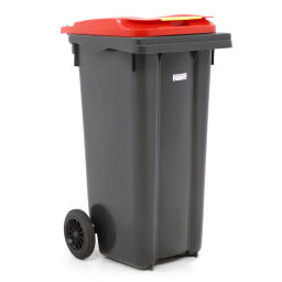 Mülltonne  Abfall und Reinigung Mini-Container mit Scharnierdeckel.  L: 550, B: 480, H: 930 (mm). Artikelcode: 99-447-120-D
