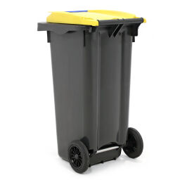Bacs déchets 2 roues Déchets et hygiène conteneur-mini avec couvercle articulé.  L: 550, L: 480, H: 930 (mm). Code d’article: 99-447-120-L