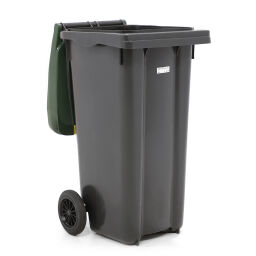 Mülltonne  Abfall und Reinigung Mini-Container mit Scharnierdeckel.  L: 550, B: 480, H: 930 (mm). Artikelcode: 99-447-120-N