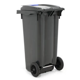 Plastic waste container Waste and cleaning mini container with hinging lid.  L: 550, W: 480, H: 930 (mm). Article code: 99-447-120-S