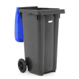 Plastic waste container Waste and cleaning mini container with hinging lid.  L: 550, W: 480, H: 930 (mm). Article code: 99-447-120-W