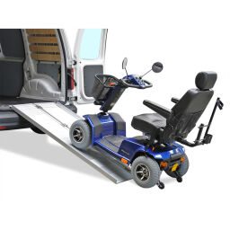 Rampe de chargement rampe pour fauteuil roulant aluminium pliable 210 cm Nouveau