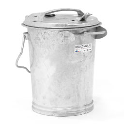Waste and cleaning metal waste bin with lid 95-31005970
