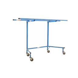 Roll cage used Roll cage upholstery element cart 2 shelves (extendible) used.  L: 2050, W: 720, H: 1270 (mm). Article code: 98-1424GB