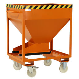 Silo container silo container slide closure 300*300 mm with insertion brackets 175*65 mm, wheels + push bracket
