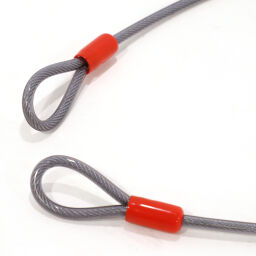 Accessoires de sécurité câble en acier avec des boucles.  L: 1200, L: 10,  (mm). Code d’article: 58-DL-220-400