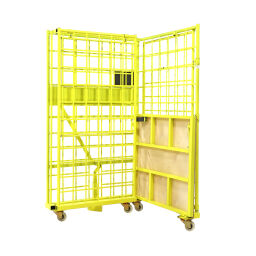 Anti-Diebstahl Rollbehälter anti-diefstal rolcontainer L-Gestell, nestbar