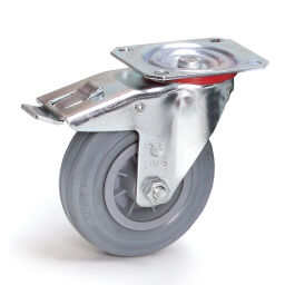 Castor wheels castor wheel with brake Ø 125 mm