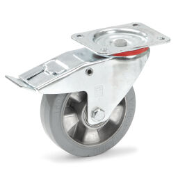 Wheel castor wheel with brake Ø 160 mm Version:  Ø 160 mm.  L: 160, W: 135, H: 196 (mm). Article code: 8571263