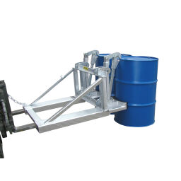 Drum Handling Equipment drum lifter for 2x 200 litre drum with lid.  L: 1185, W: 940, H: 925 (mm). Article code: 47RS-2-M-V