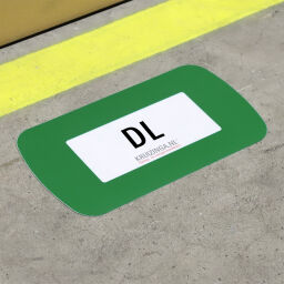 Floor marking and tape Safety and marking document holder DL self adhesive.  L: 335, W: 180,  (mm). Article code: 51FF-DLG