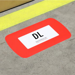 Floor marking and tape Safety and marking document holder DL self adhesive.  L: 335, W: 180,  (mm). Article code: 51FF-DLR