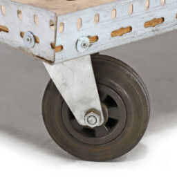 Gebruikte Onderwagen rolplateau geschikt voor eurobakken 600x400 mm.  L: 1230, B: 615, H: 210 (mm). Artikelcode: 98-1860GB
