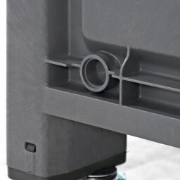 Euro-Stapelbox aus Kunststoff, Großvolumen, geschlossene Wände, 550 l