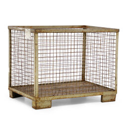 Mesh stillages fixed construction stackable