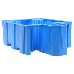 Plastic trays receptacle for IBC for 1100 litres, without grid