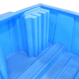 Auffangwanne Kunststoff Auffangwanne Auffangbehälter für IBC für 1100 Liter, ohne Einlegerost.  L: 2065, B: 1445, H: 705 (mm). Artikelcode: 37-0022