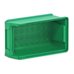 Sichtlagerkästen Kunststoff mit Grifföffnung stapelbar Farbe:  grün.  L: 175, B: 100, H: 75 (mm). Artikelcode: 38-FPOM-20-N