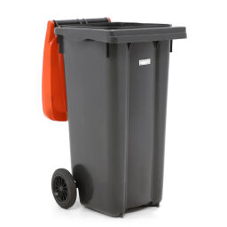 Mülltonne  Abfall und Reinigung Mini-Container mit Scharnierdeckel.  L: 550, B: 480, H: 930 (mm). Artikelcode: 99-447-120-E