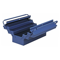 Transport case toolbox with 5 compartments