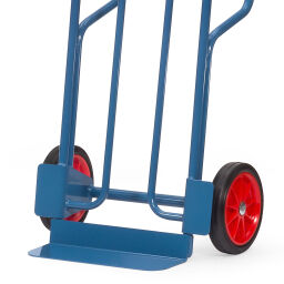 Steel sack truck fixed construction with solid rubber tyres 250x60 mm