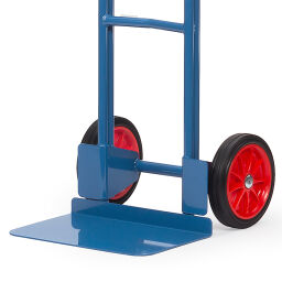 Steel sack truck fixed construction with solid rubber tyres 250x60 mm