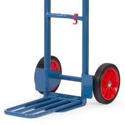 Steel sack truck fetra hand truck fold up shovel with solid rubber tyres 250x60 mm