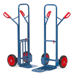 Steel sack truck fetra hand truck fold up shovel with solid rubber tyres 250x60 mm