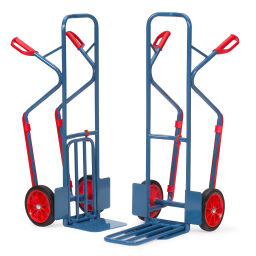 Stalen steekwagens fetra steekwagen opklapbare schep  met massief rubber banden 250x60 mm