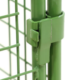 Pallet stacking frames foldable construction stackable one side half-open