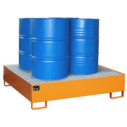 Auffangwanne stahl auffangbehälter für fässer für 1-4 200 l fässer