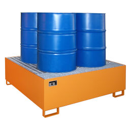 Auffangwanne stahl auffangbehälter für fässer für 1-4 200 l fässer