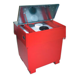 Cubitainer GRV mobi conteneur pour liquides conteneur extérieur conique, stable en tôle d'acier 3 mm AA1936019