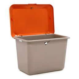 Snow clearing equipment Grit container 4 closed walls.  L: 890, W: 590, H: 670 (mm). Article code: 48-7318