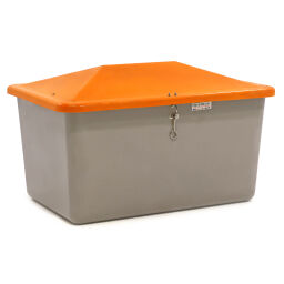 Snow clearing equipment grit container 4 closed walls