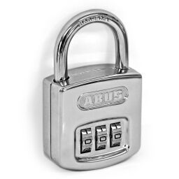 Sicherheitszubehör padlock mit Zahlenschlössern.  B: 42, H: 75 (mm). Artikelcode: 58-160IB50