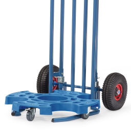 Tyre storage fetra tyre trolley  suitable for 8 tires or 4 complete wheels.  L: 700, W: 700, H: 140 (mm). Article code: 854547