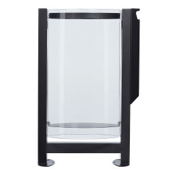 Buitenafvalbak toebehoren set van 2 plastic wanden + bodem